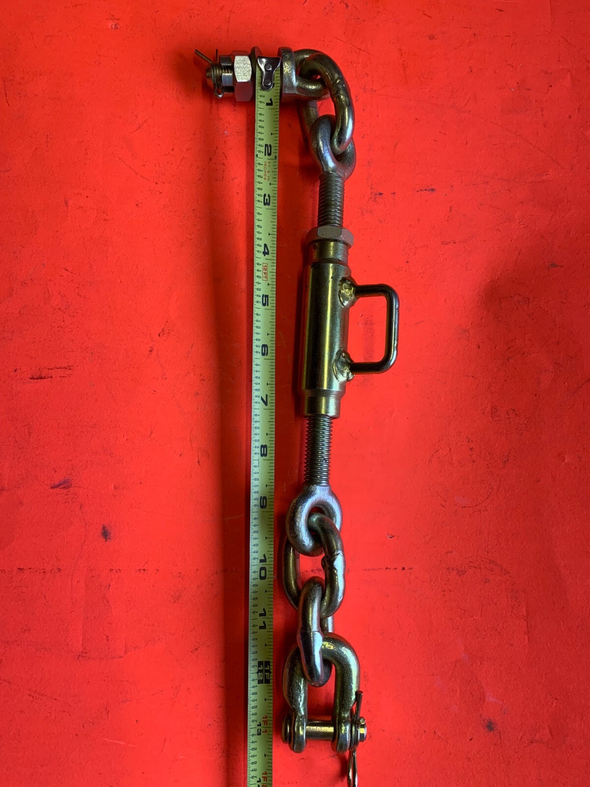 Pair Universal 3 Point Hitch Stabilizer Sway Check Limit Chains 11.5" to 13.5"