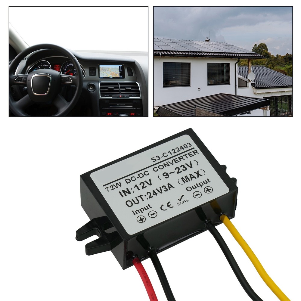 Efficient Step Up DC Converter from 12 Volt to 24 Volt with Smart Chip