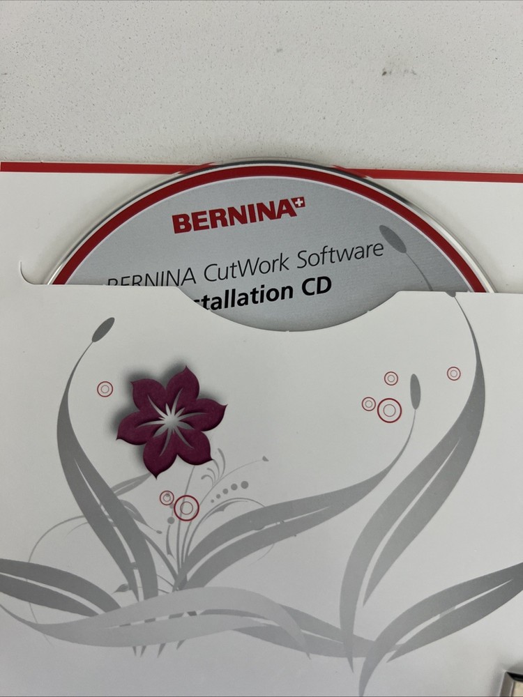 Bernina Cutwork Software with Installation CD and Security Dongle Winodws 7 & 8