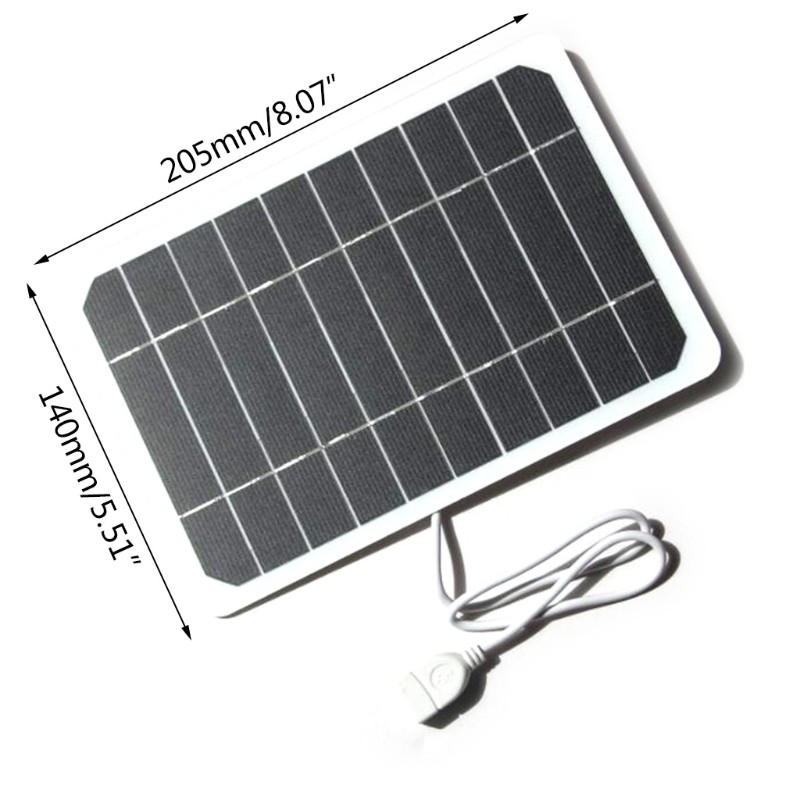 Multifunctional 5W 5V Portable Solar Panel with USB Output Devices for Car