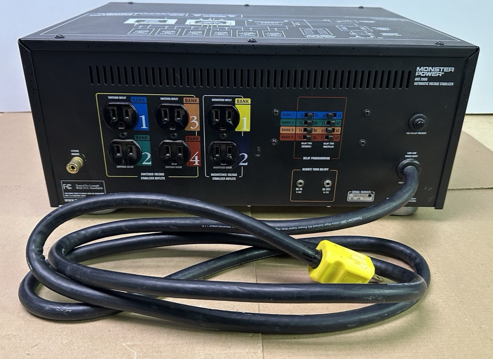 Monster Power AVS2000 Auto Voltage Stabilizer - Working with issue AS IS READ