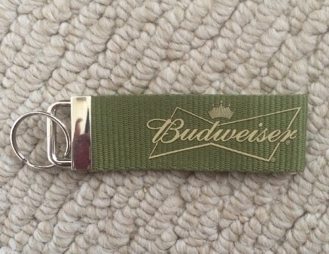 Budweiser Keychain Green