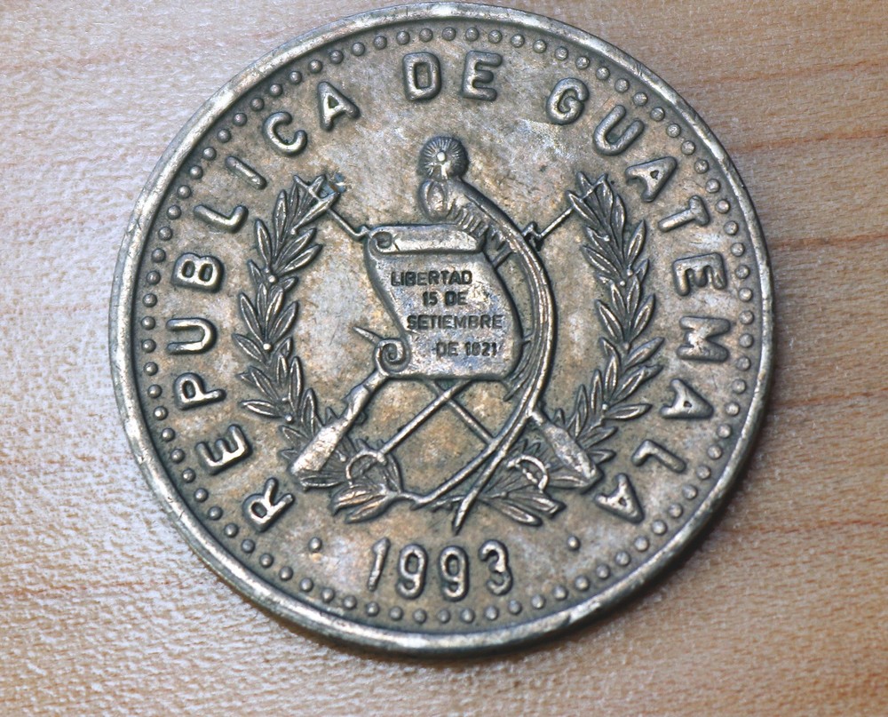 1993 Guatemala 25 Centavos