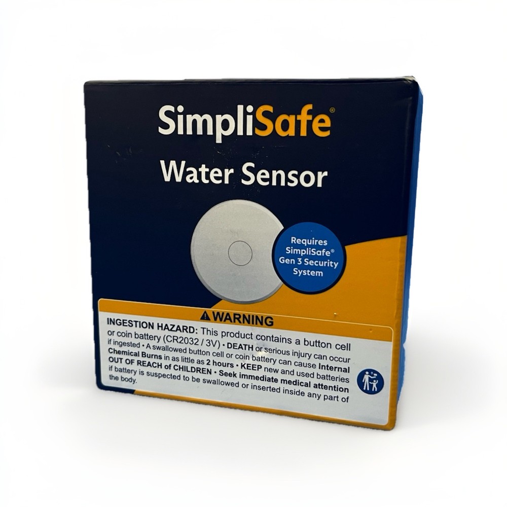 SimpliSafe WT3 Water Sensor Wireless Leak Detector Open Box