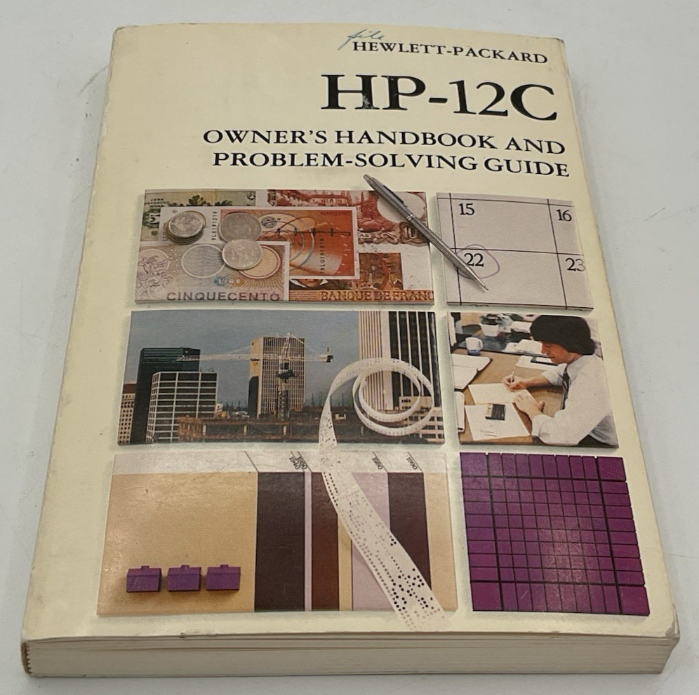 Hewlett Packard HP-12C Owner's Handbook And Problem-Solving Guide 5/84