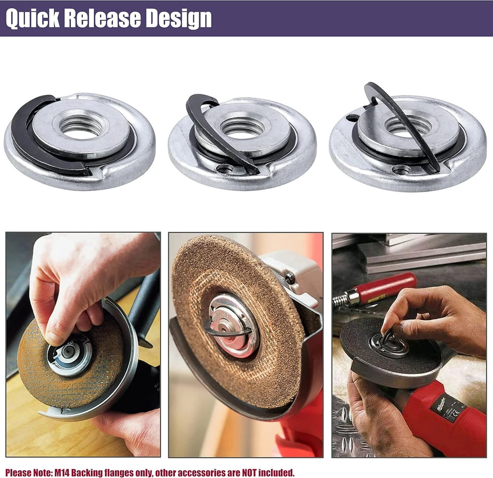 M14 Angle Grinder Quick Release Self-Locking Grinder Pressing Plate Flange Nut