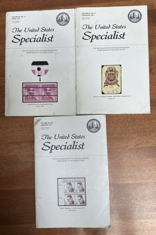 The United States Specialist Journal 2011-2004 (partial issues) US Stamp Society