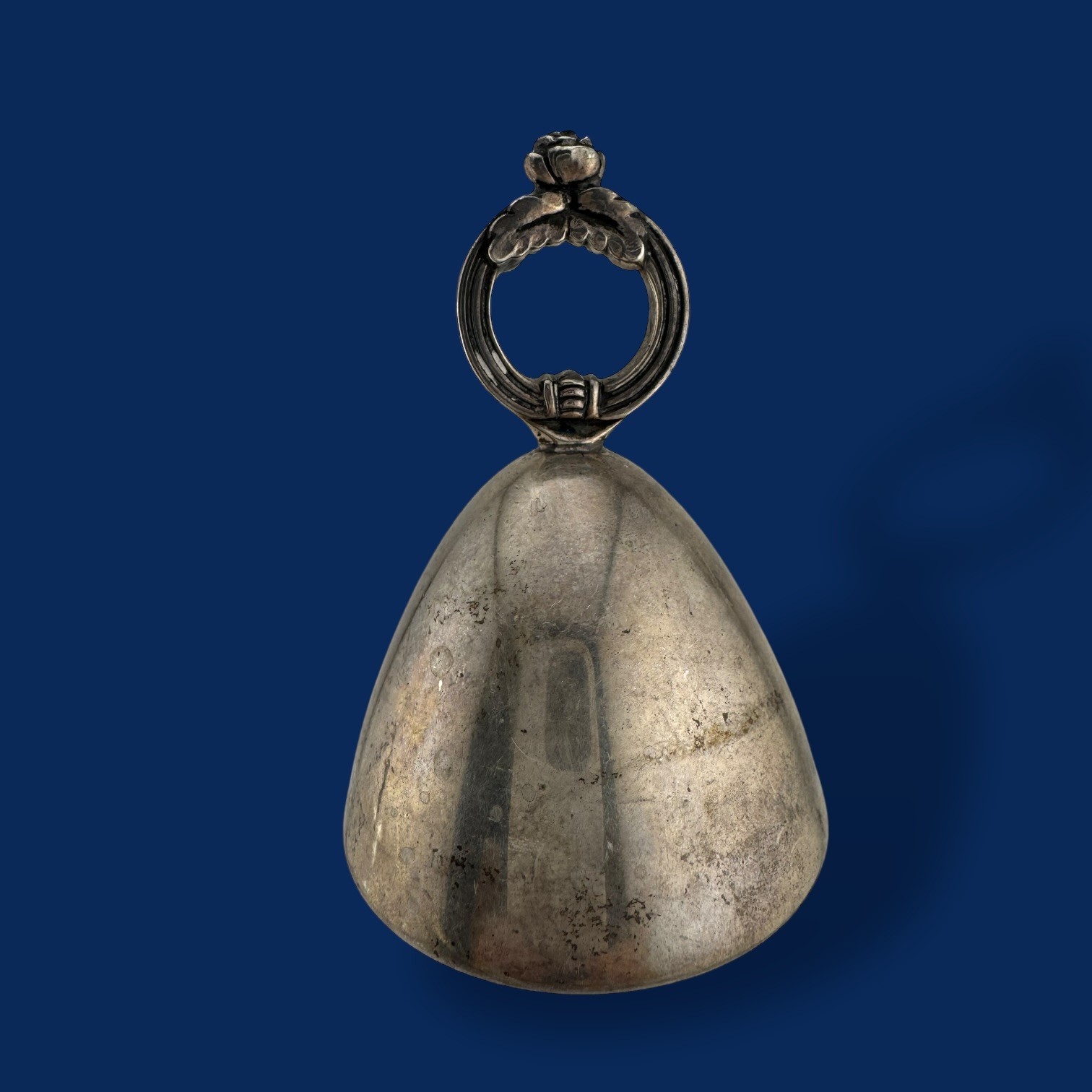 Vintage 1952 Sterling Silver Bell Monogrammed 103.7g 3.5” Tall