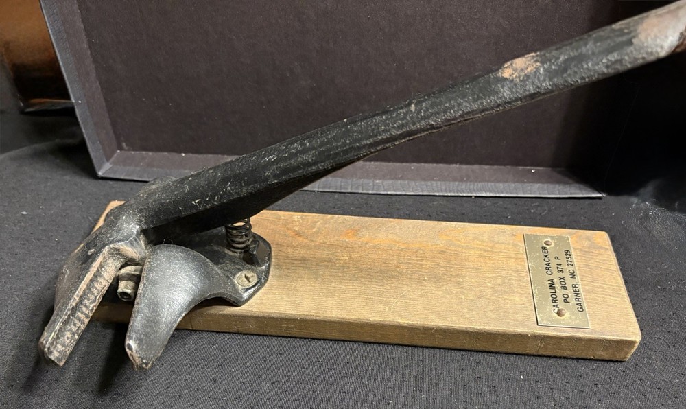 Carolina Cracker, a heavy-duty, wall-mounted lever-style nutcracker