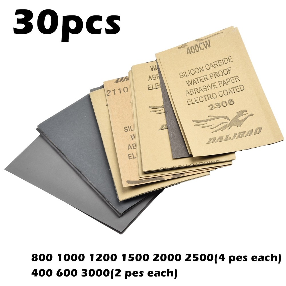 Versatile Silicon Carbide Sandpaper Bundle for DIY and Industrial Projects