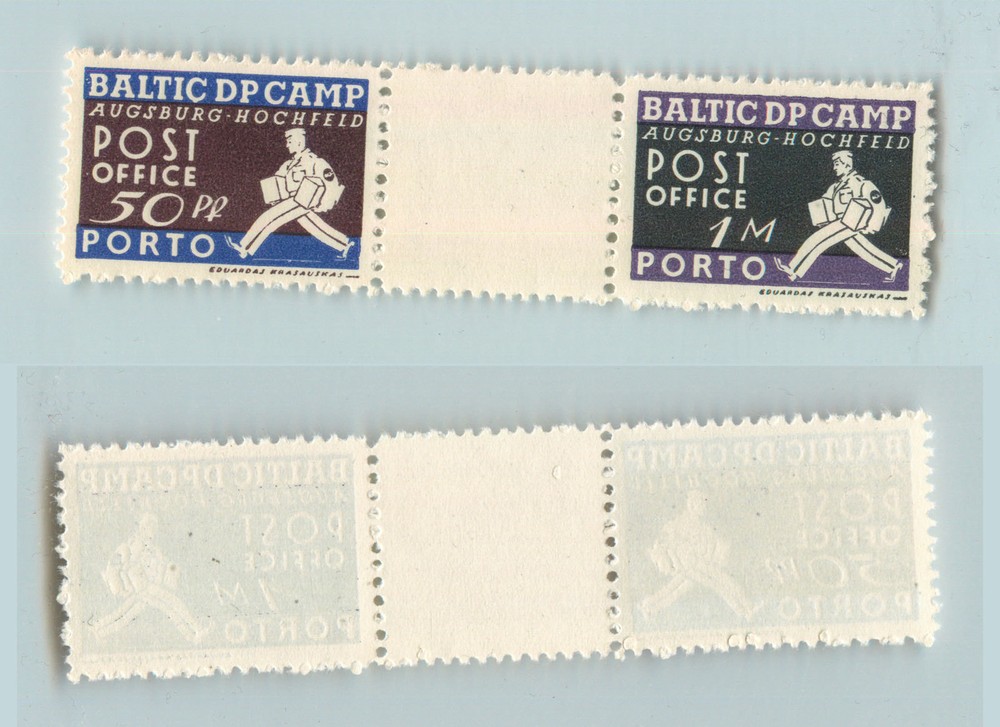 Lithuania 1949 50 DPC Augsburg mint gutter . rtb852