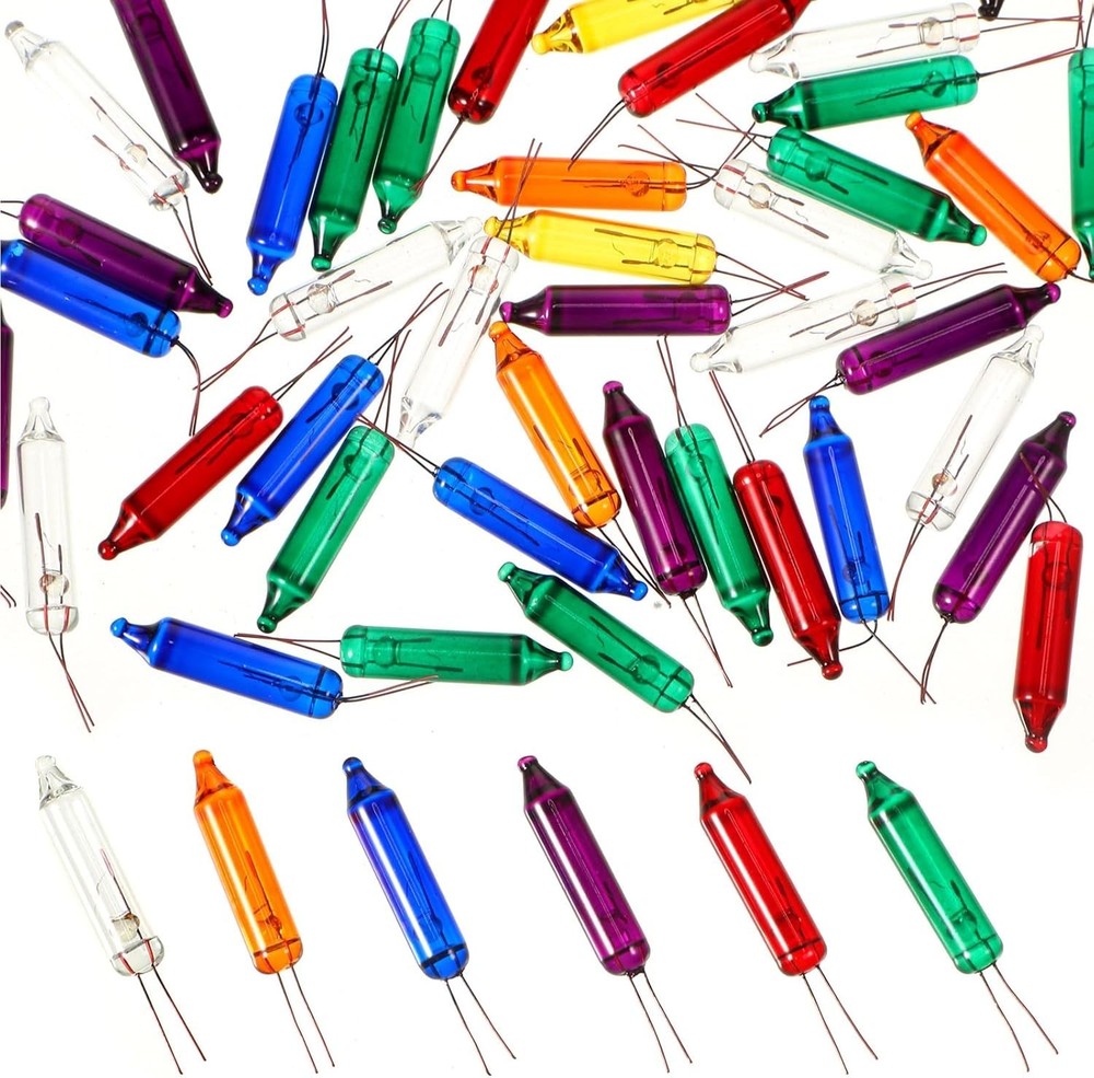200 Count Mini Incandescent Christmas String Lights 2.5V Replacement Bulbs