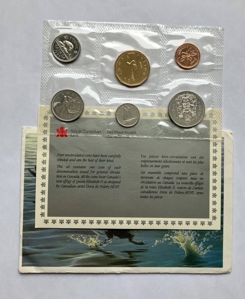 1990 Canada Uncirculated Proof Like Coin set