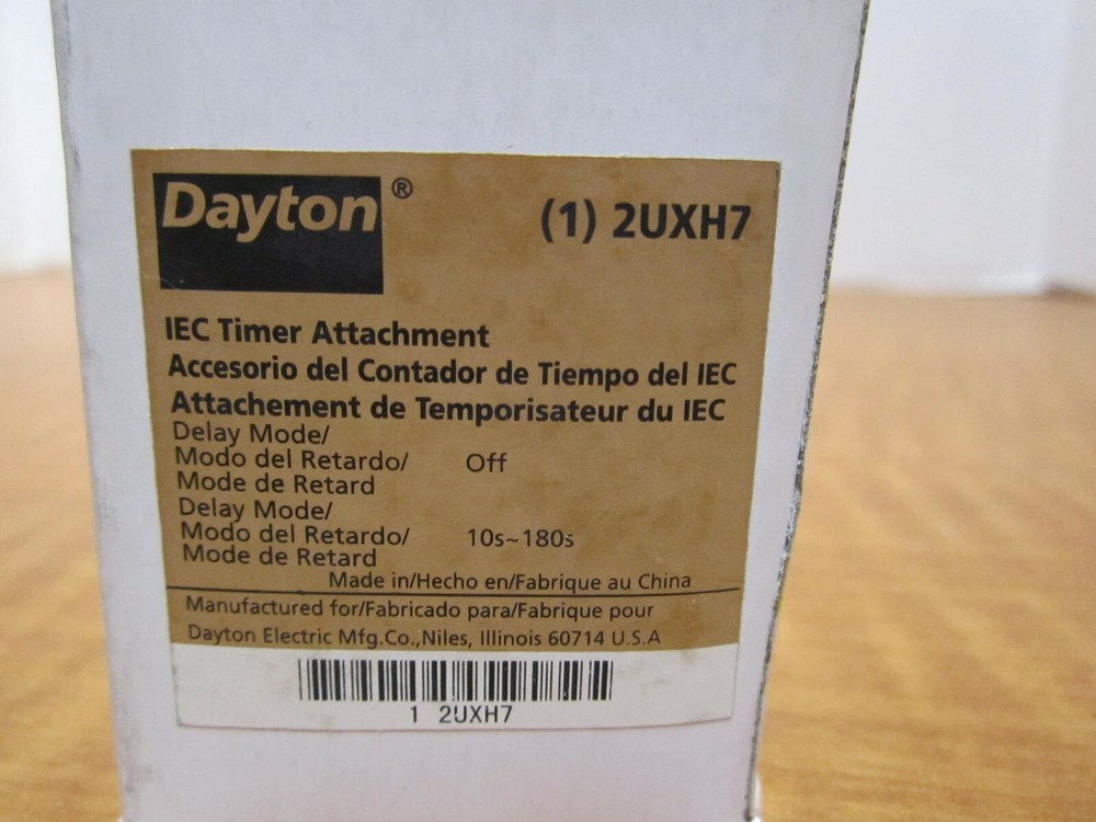 IEC Timer Attachment Off Delay 10 to 180 Front Mounting 2 Contacts