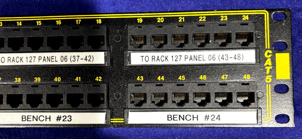 ORTRONICS 2U CAT 5E 48 Port Rack Mount Panel