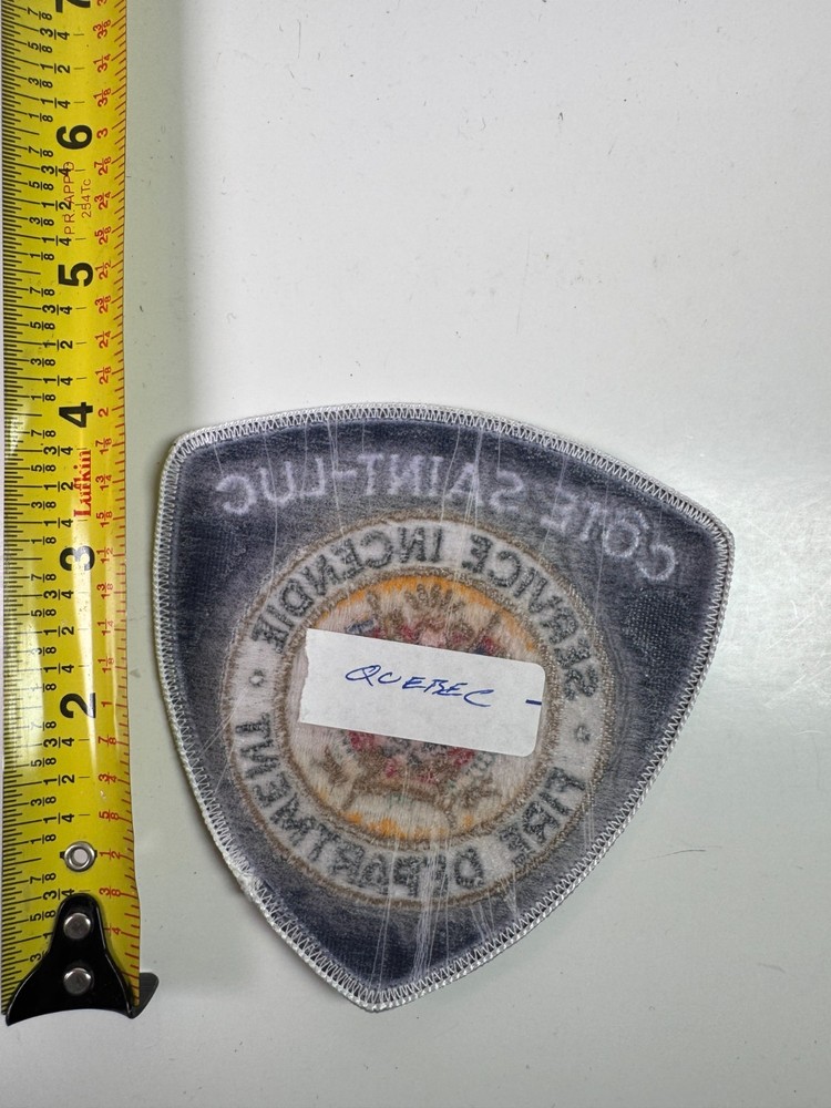 Cote Saint Luc Fire Canada Patch W7