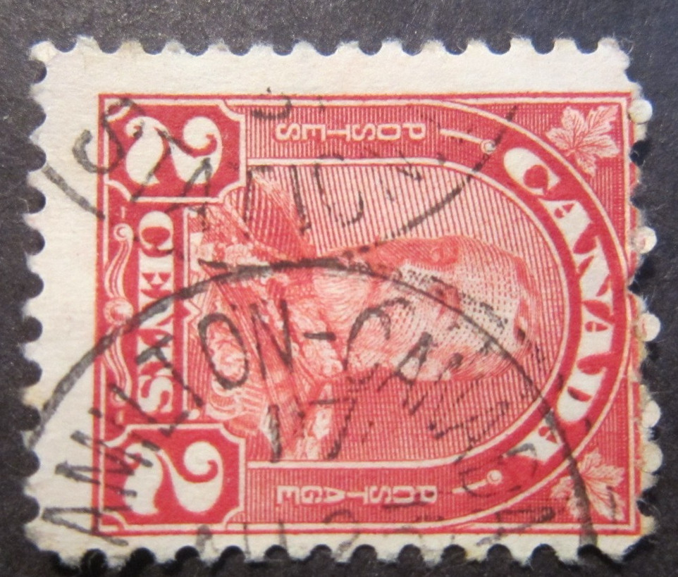Canada #165 CDS Cancel Hamilton, ON {ebhs57}