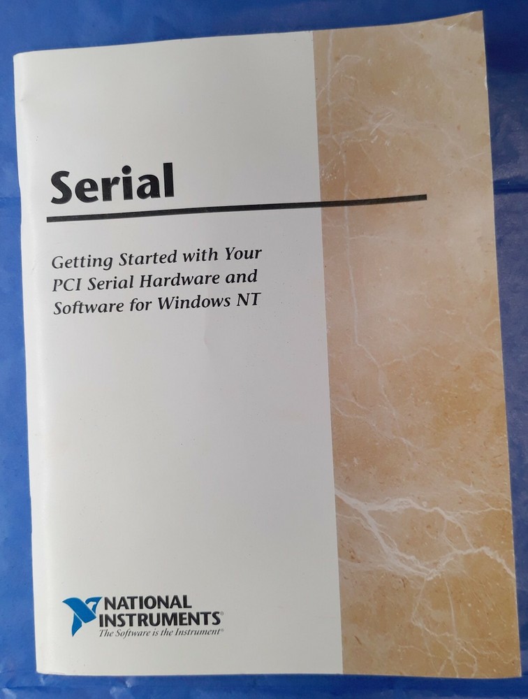 National Instruments Getting Started Manual For PCI Serial Hardware & Software