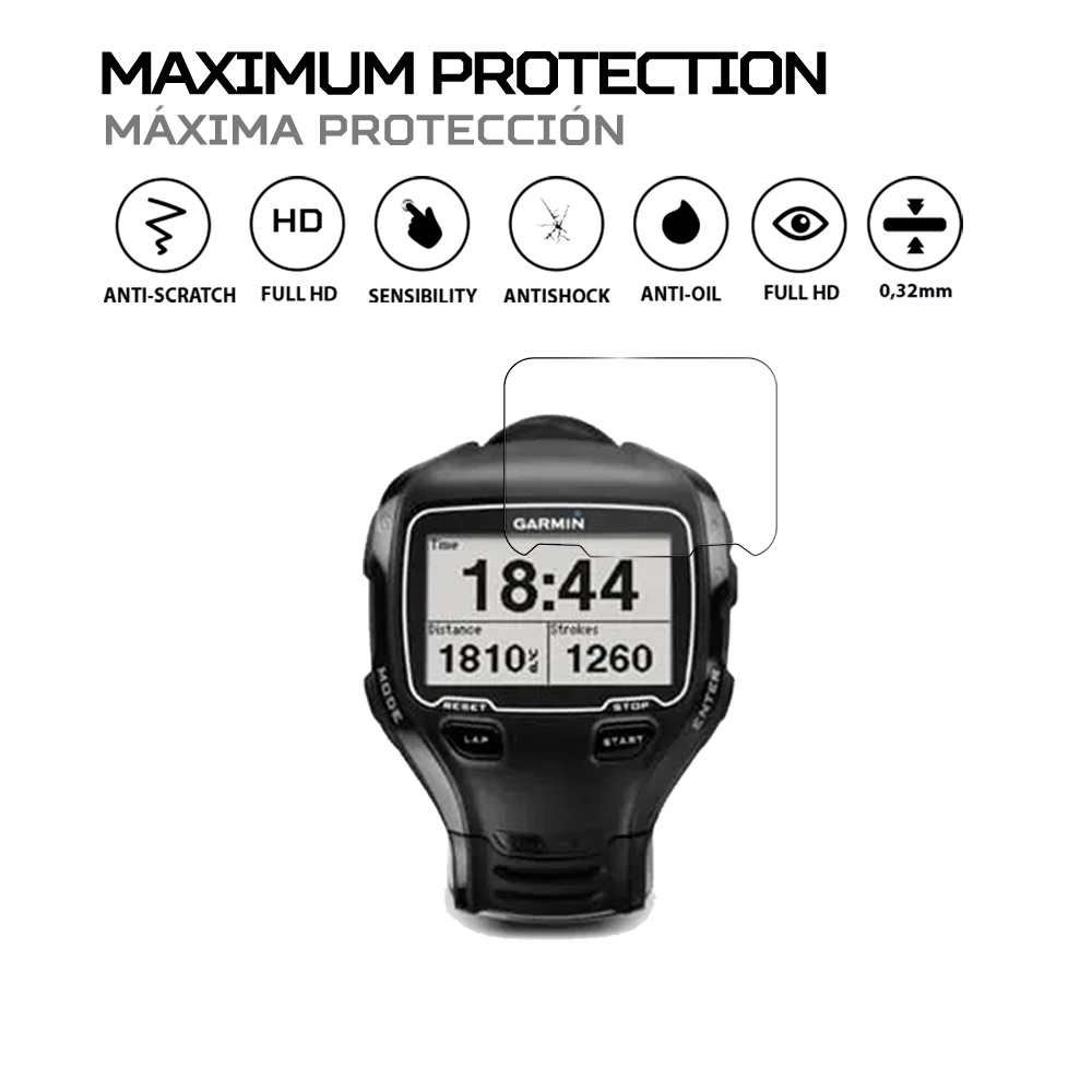 ANTISHOCK Screen protector for Garmin Forerunner 910XT