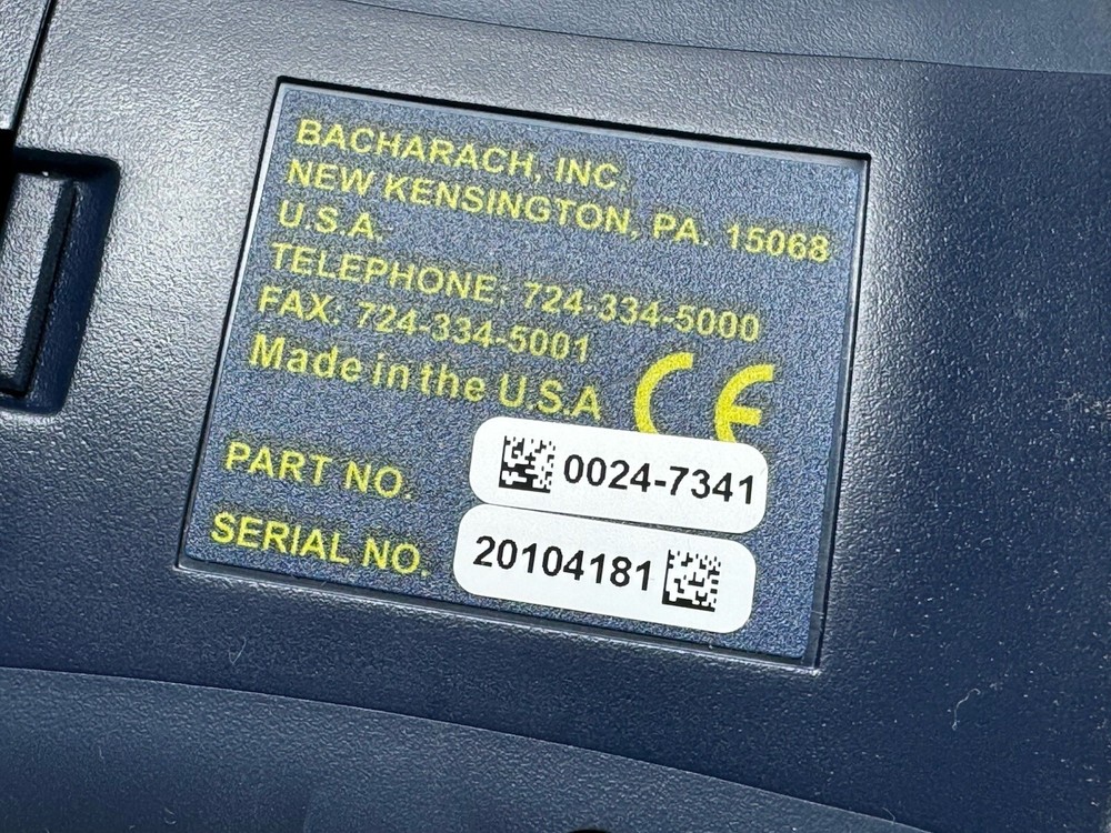 Bacharach Fyrite Intech 0024-7341 Combustion Analyzer 5b
