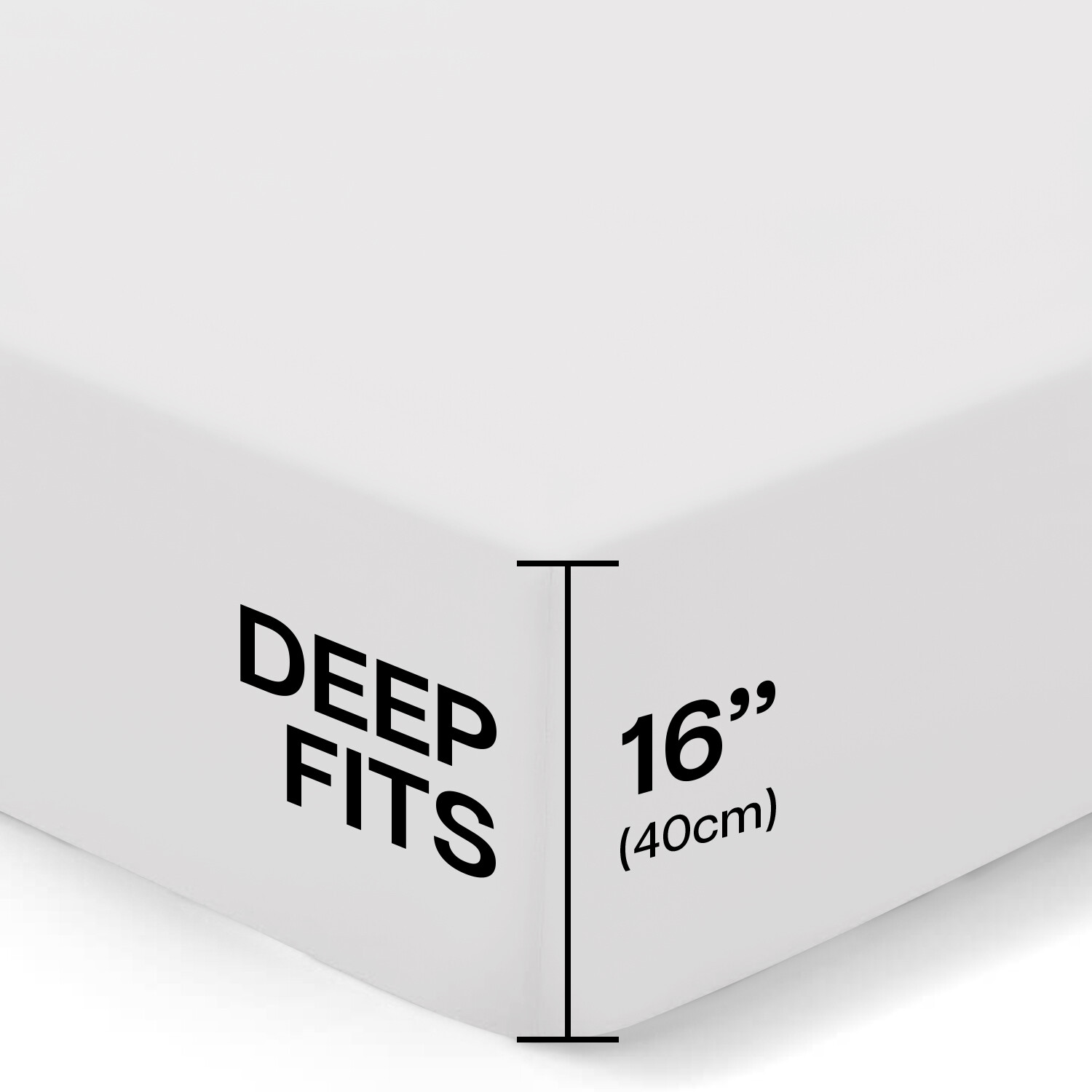 Fitted sheet King Size 16” Deep Pocket Easy Care Breathable Elastic Bed Sheets