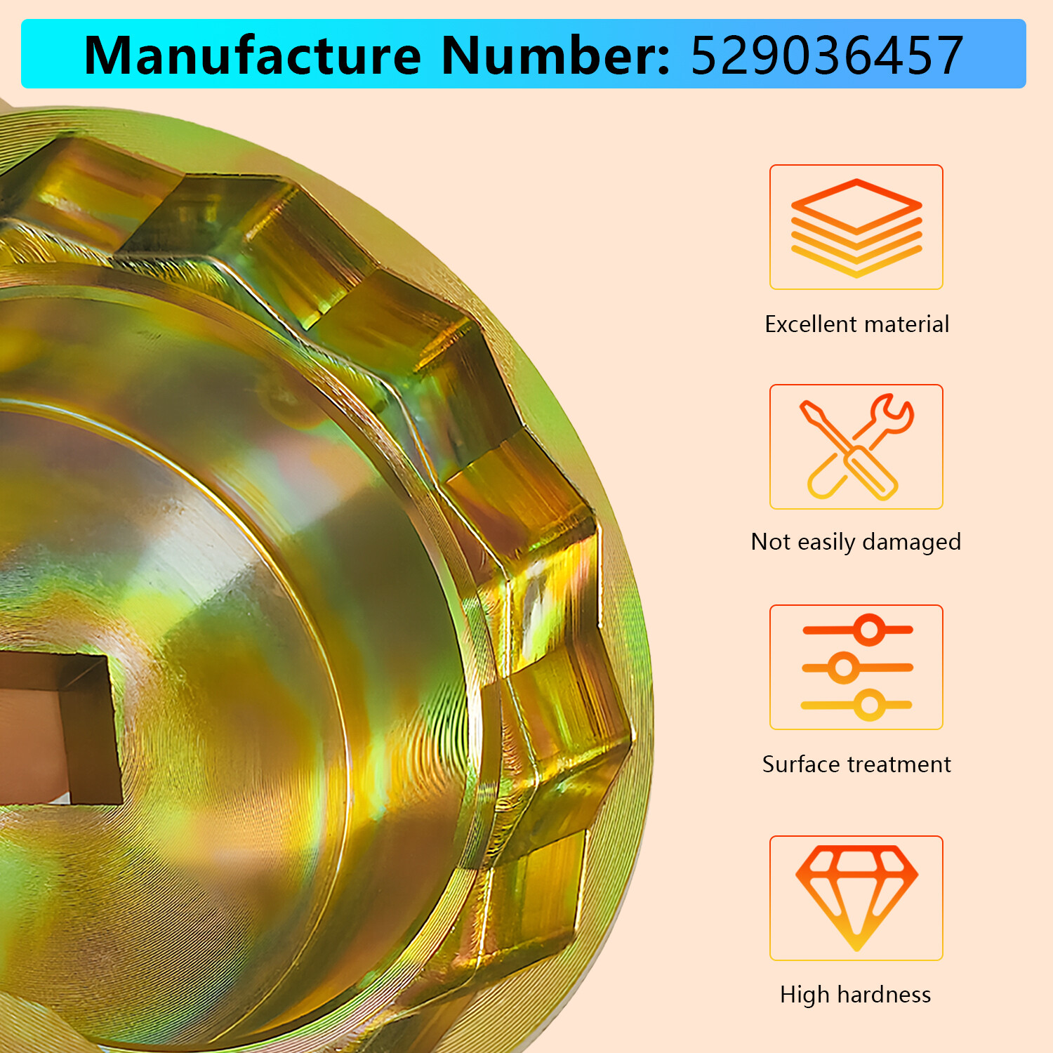 Wheel Nut Removal Socket Tool 529036457 for Can-Am Ryker 600 900 2019 2020 2021