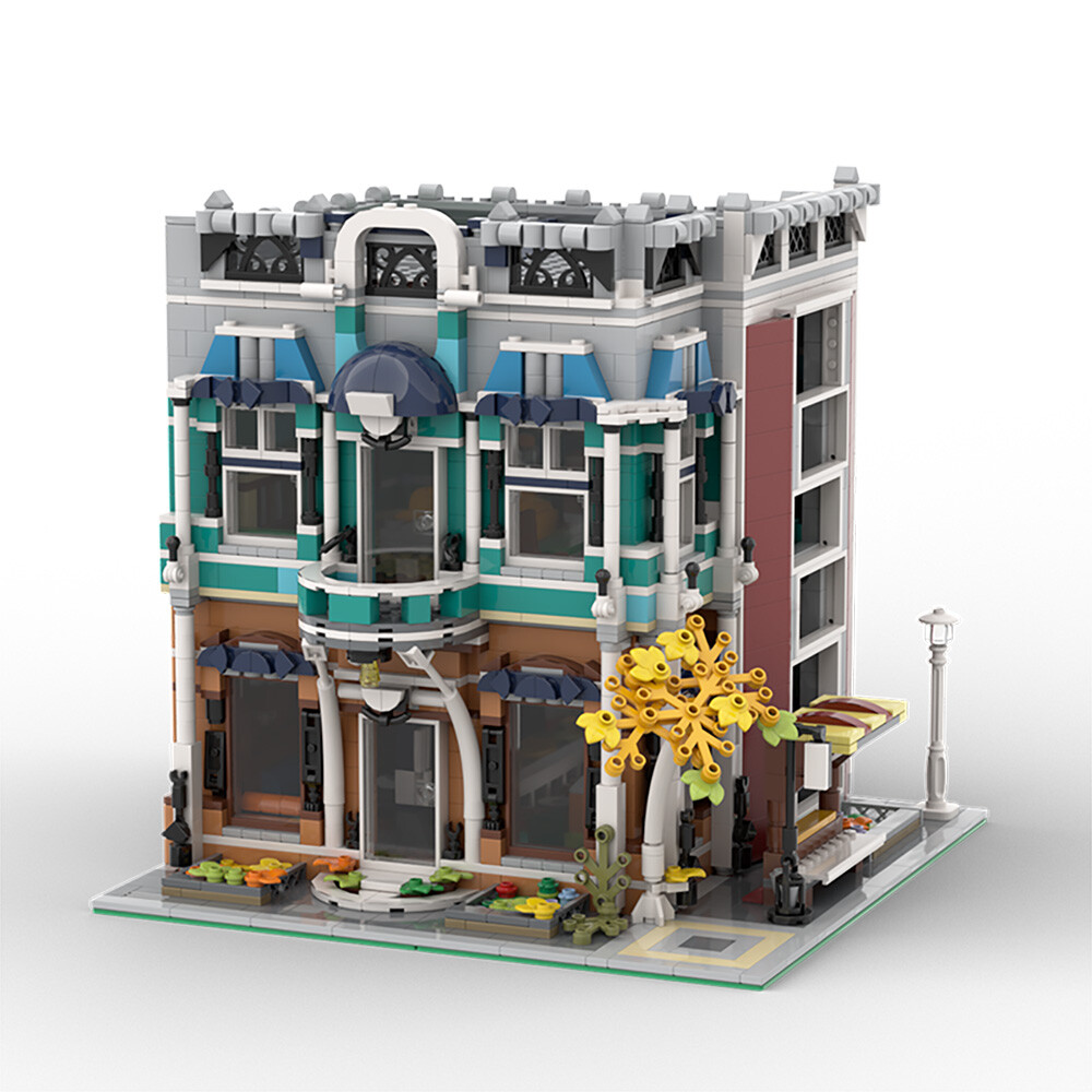 C4606 Modular Building: Café / Library Model with Interior 2287 Pieces
