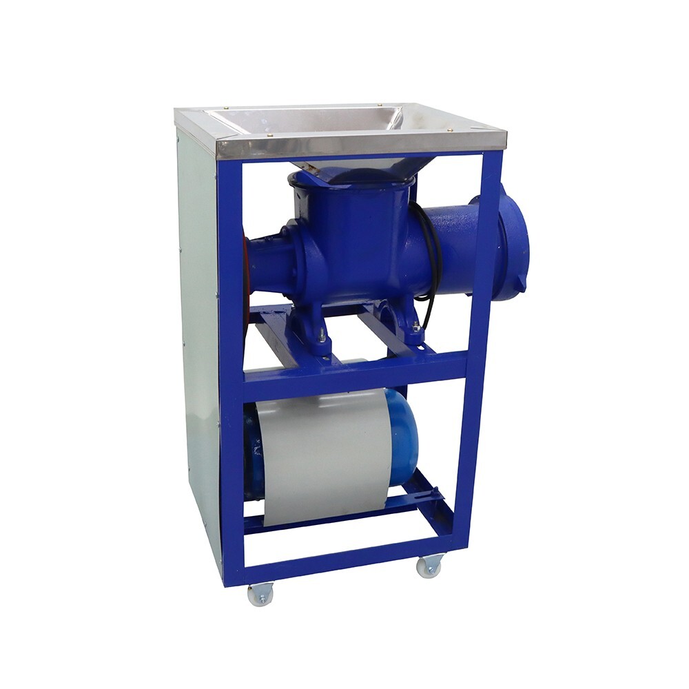 Commercial Electric Bone Crusher & Meat Grinder 220V Movable Feed Processer