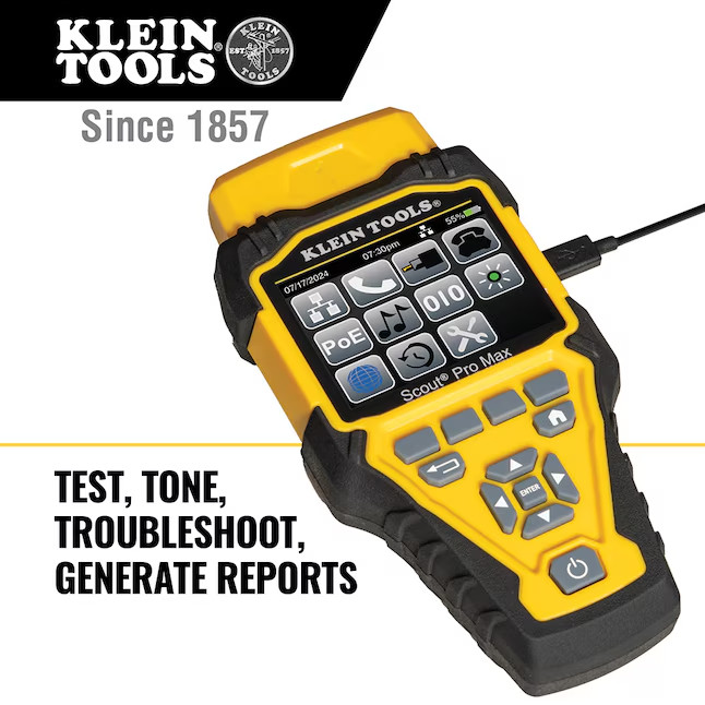 Klein Tools Scout Pro Max Network Cable Tester With Remote Set - NO SHIP CA