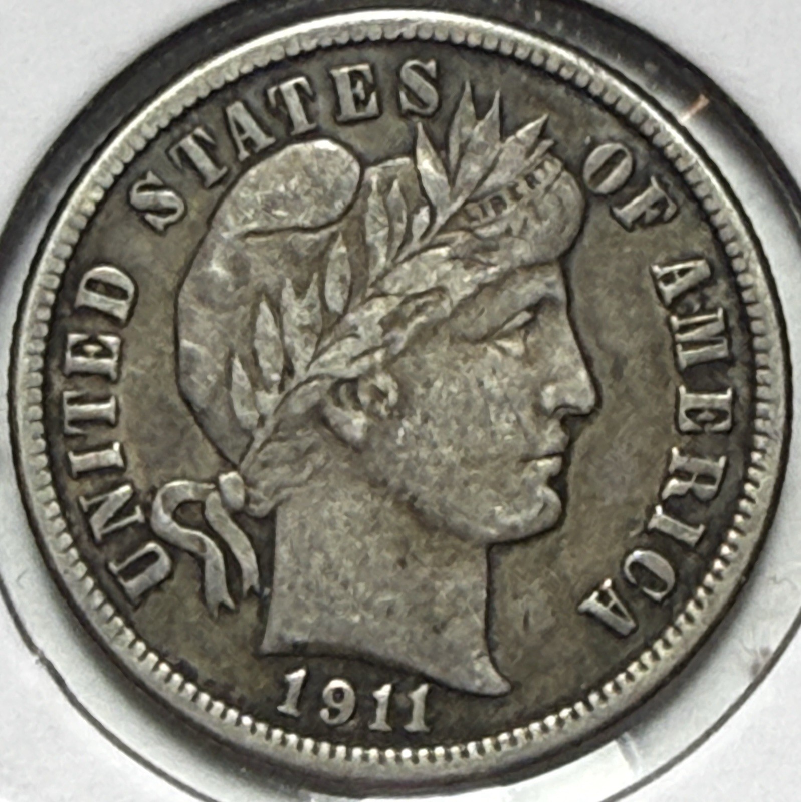 1911 Barber dime - Free Shipping - (5-8)