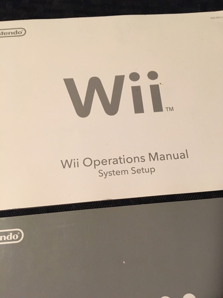 Nintendo Wii Original Console Operations Manuals & Setup Guides