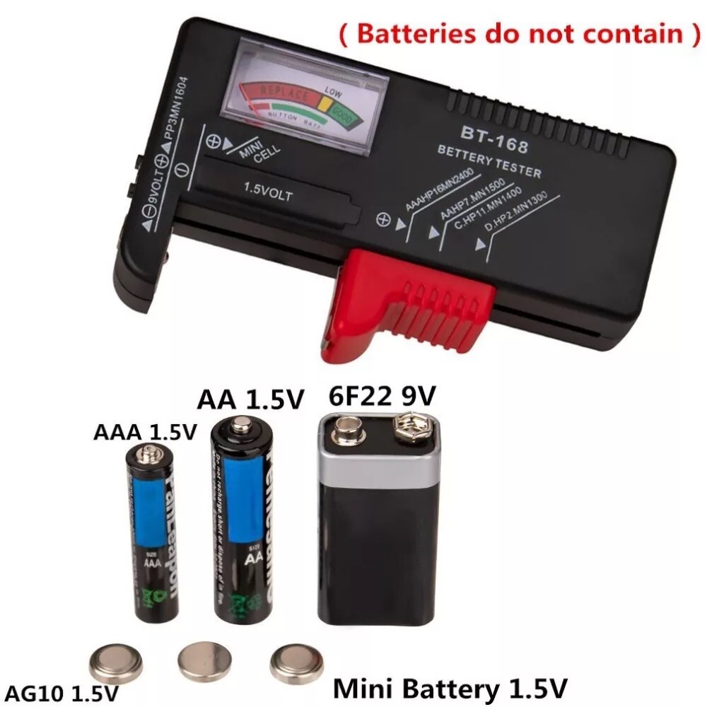 Portable Universal Battery Tester For AA AAA 9V Checker