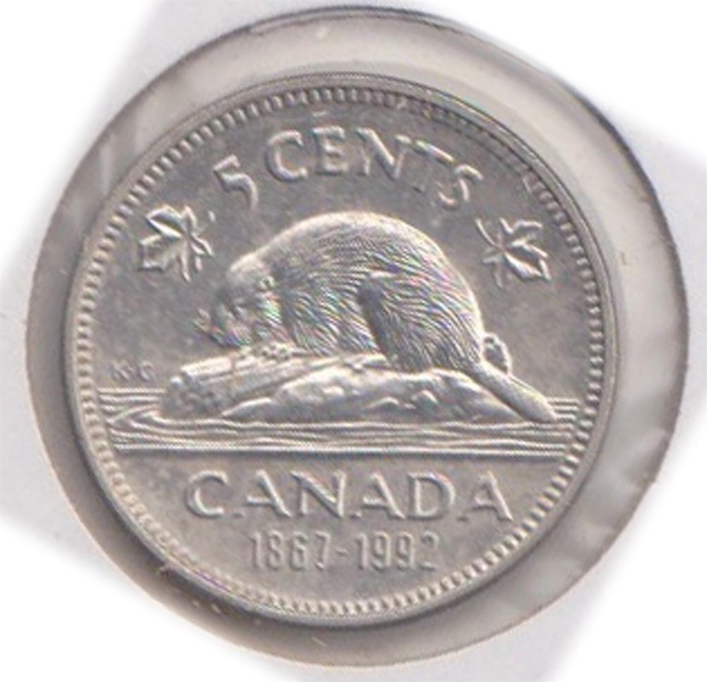 (H205-89) 1992 Canada 5c coin (CN)