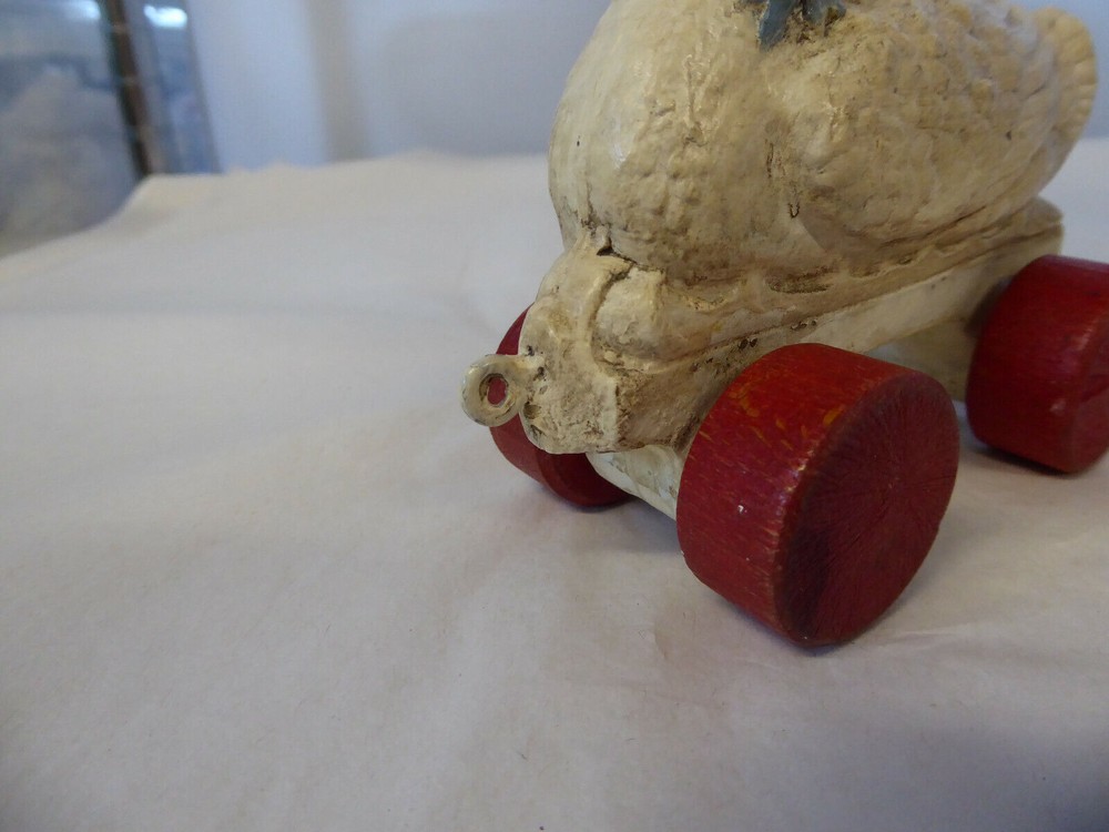 Vintage Antique Unusual Duck Pull Toy