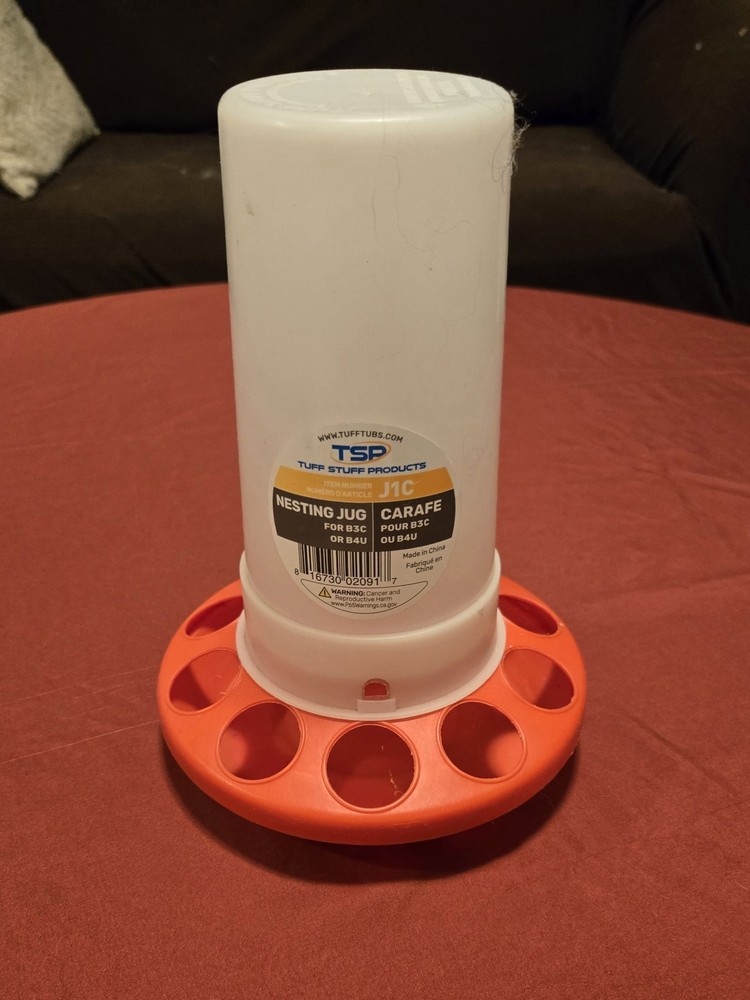 Tuff Stuff Nesting Jug Poultry Feeder Holds 1 Quart