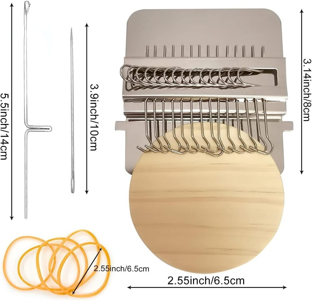 14 Hooks Speedweve Darning Loom Type Weave Tool for Mending Jeans Clothes