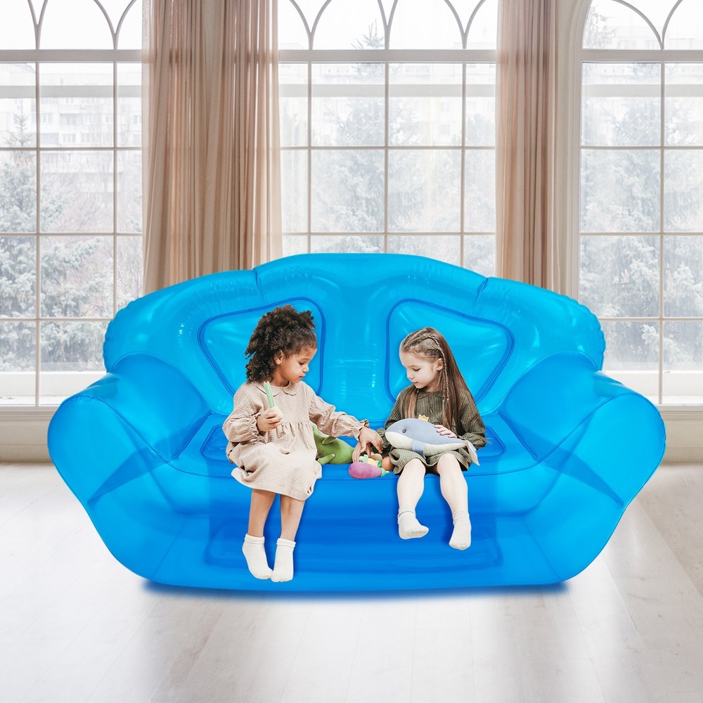 Inflatable Sofa Portable Inflatable Double Person Couch Patio Yard Camping Sofa