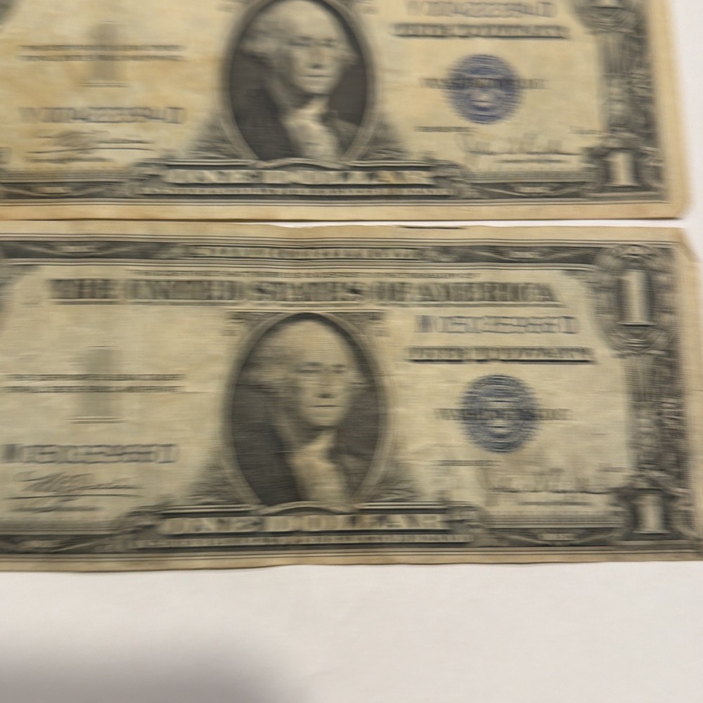 2-1935 $1  Silver Certificates Fair Shape D310