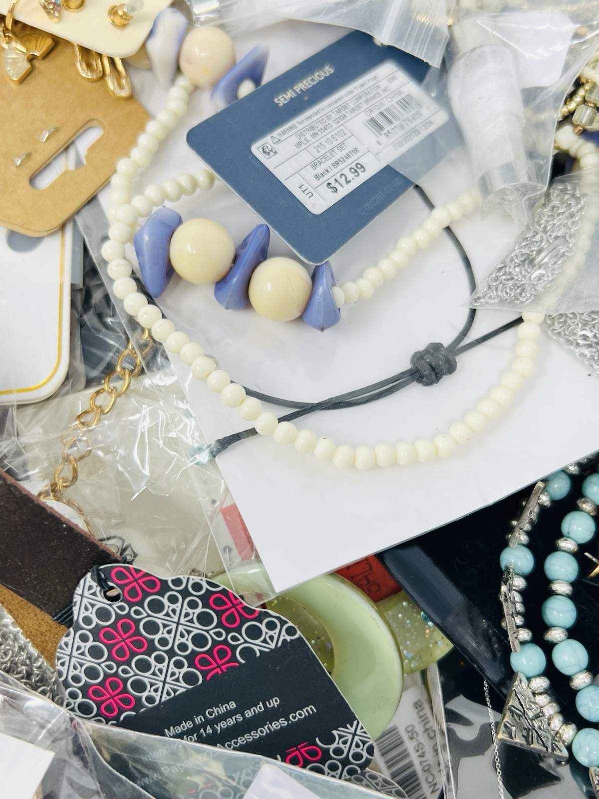 Mystery Jewelry Assorted New Necklace, Bracelet, Earring Lot of 5Lbs Wearable