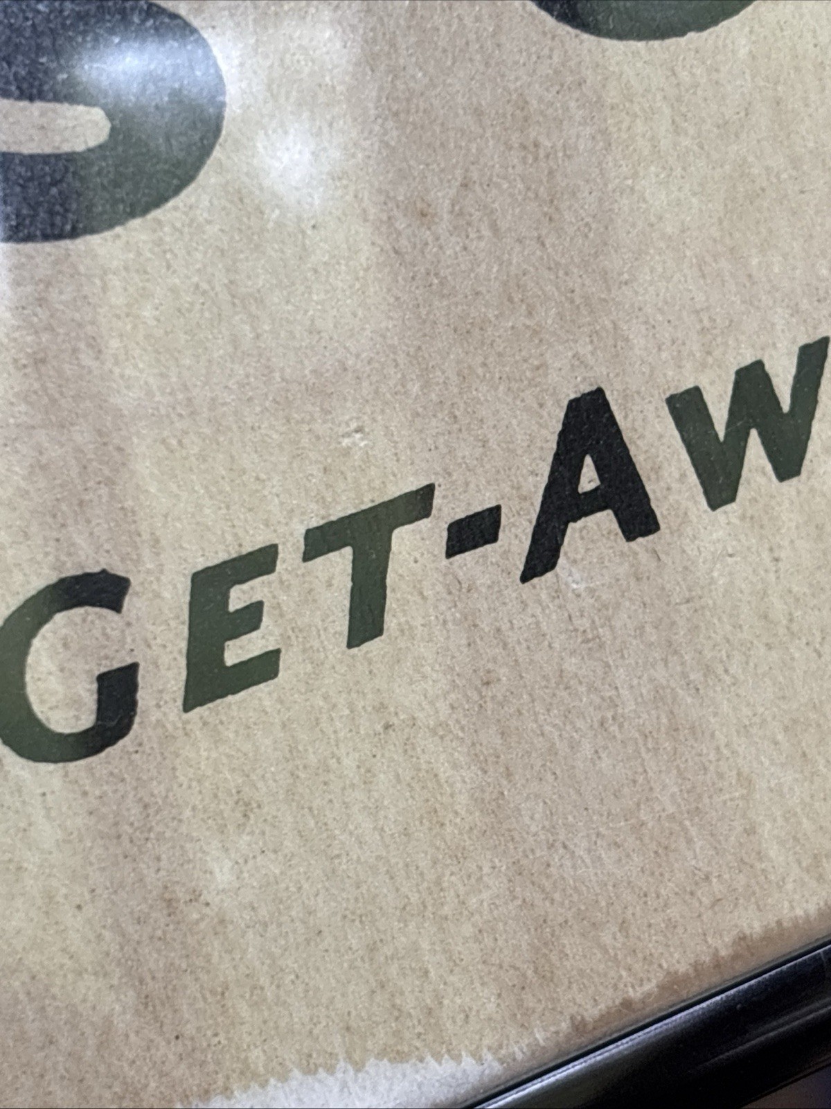 Antique Original Tydol Gasoline Oil Tales Of The Road Cardboard Sign Early Auto