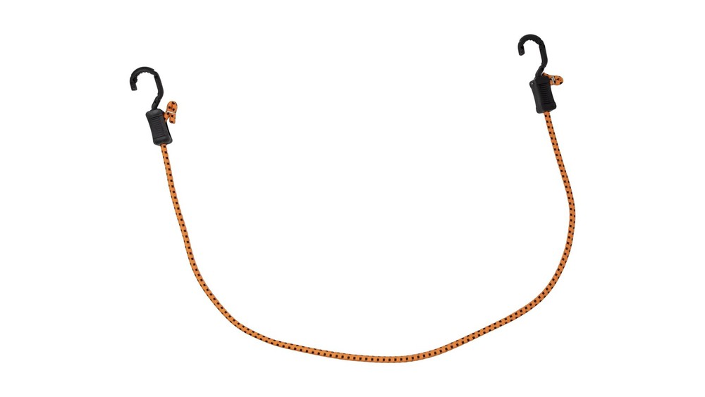 10 Pack 48" Adjustable Bungee Cords with Hooks Orange Black All Purpose