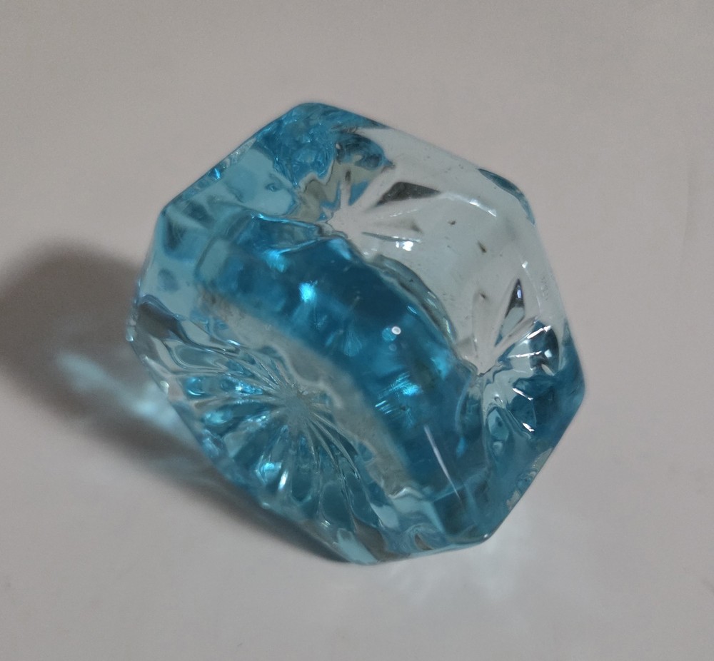Mosser Open Salt Cellar ~ Blue Starburst ~