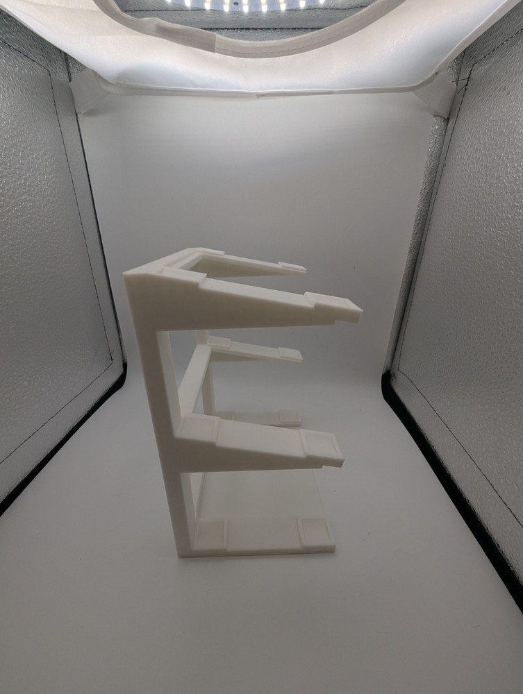 3D Printed 3 Tier 1/24 Diecast Display Stand (White)