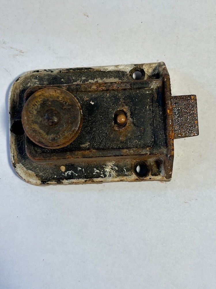 3 Antique Door Lock With Multicolored Knobs Working No key