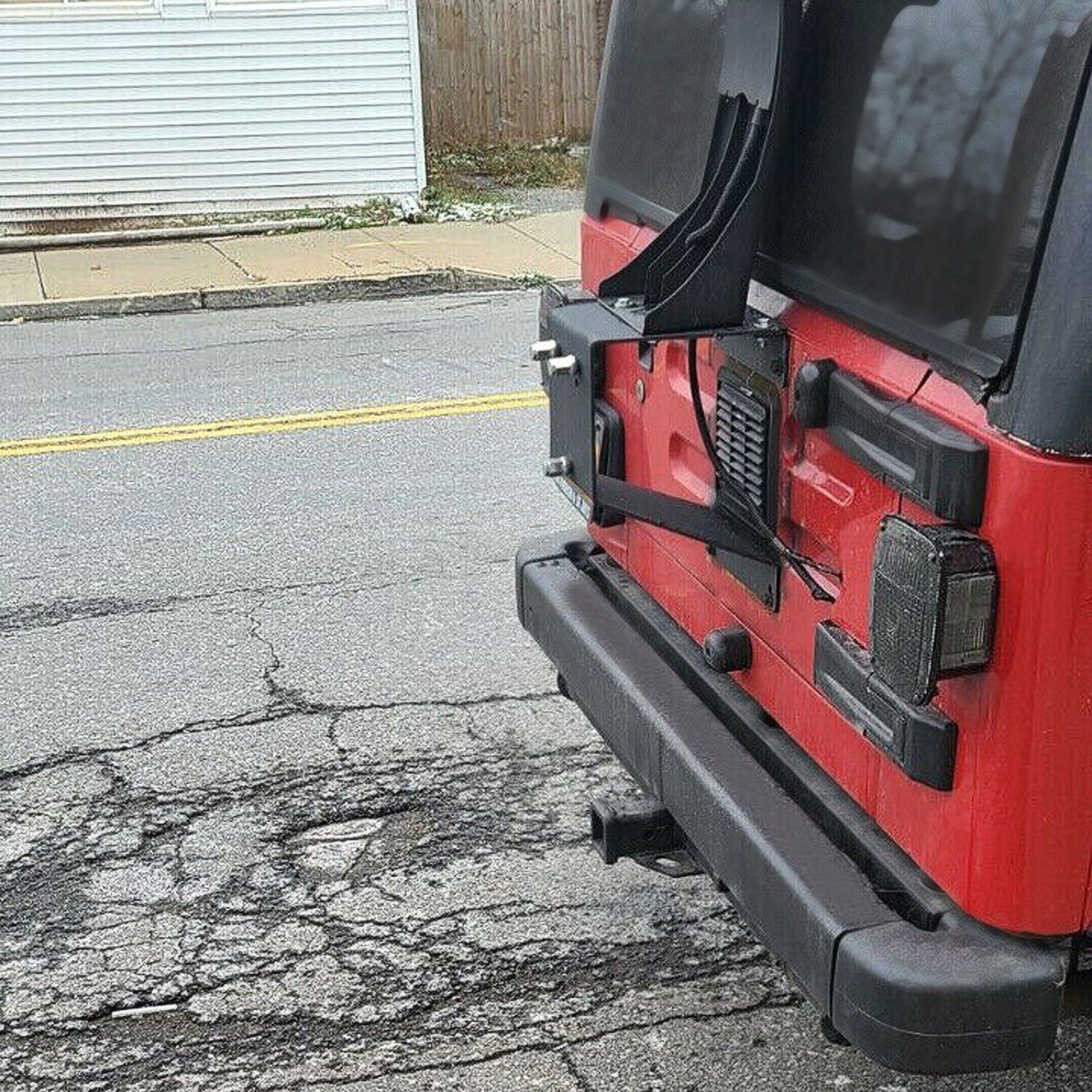 Steel Spare Tire Carrier Wheel Mount Holder For Jeep Wrangler YJ TJ 1987-2006