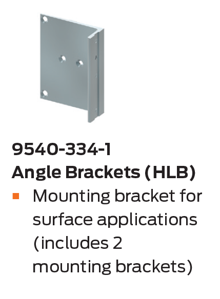 LCN 9500 Series Angle Bracket (HLB) Kit 334-1