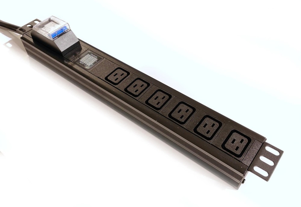C19 30A 250V PDU Network Cabinet Rack Power Strip Distribution Outlet