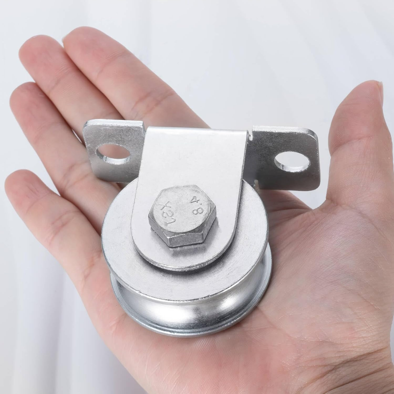 48Mm Cable Pulley Wheel Wall Mount, with Ball Bearings for Wire Rope, for Pulley