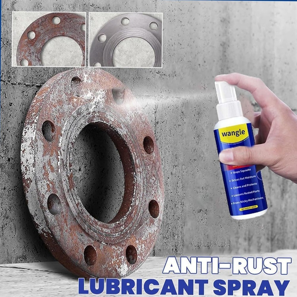 Wangle Rust Remover, Anti-Rust Lubricant Spray & Rust Remover Easy Application