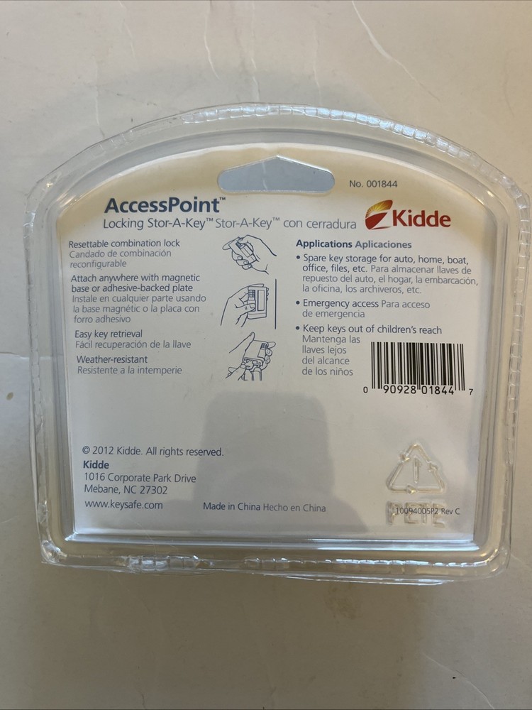 Kiddie Access Point Locking Store-A-Key magnetic key holder NEW